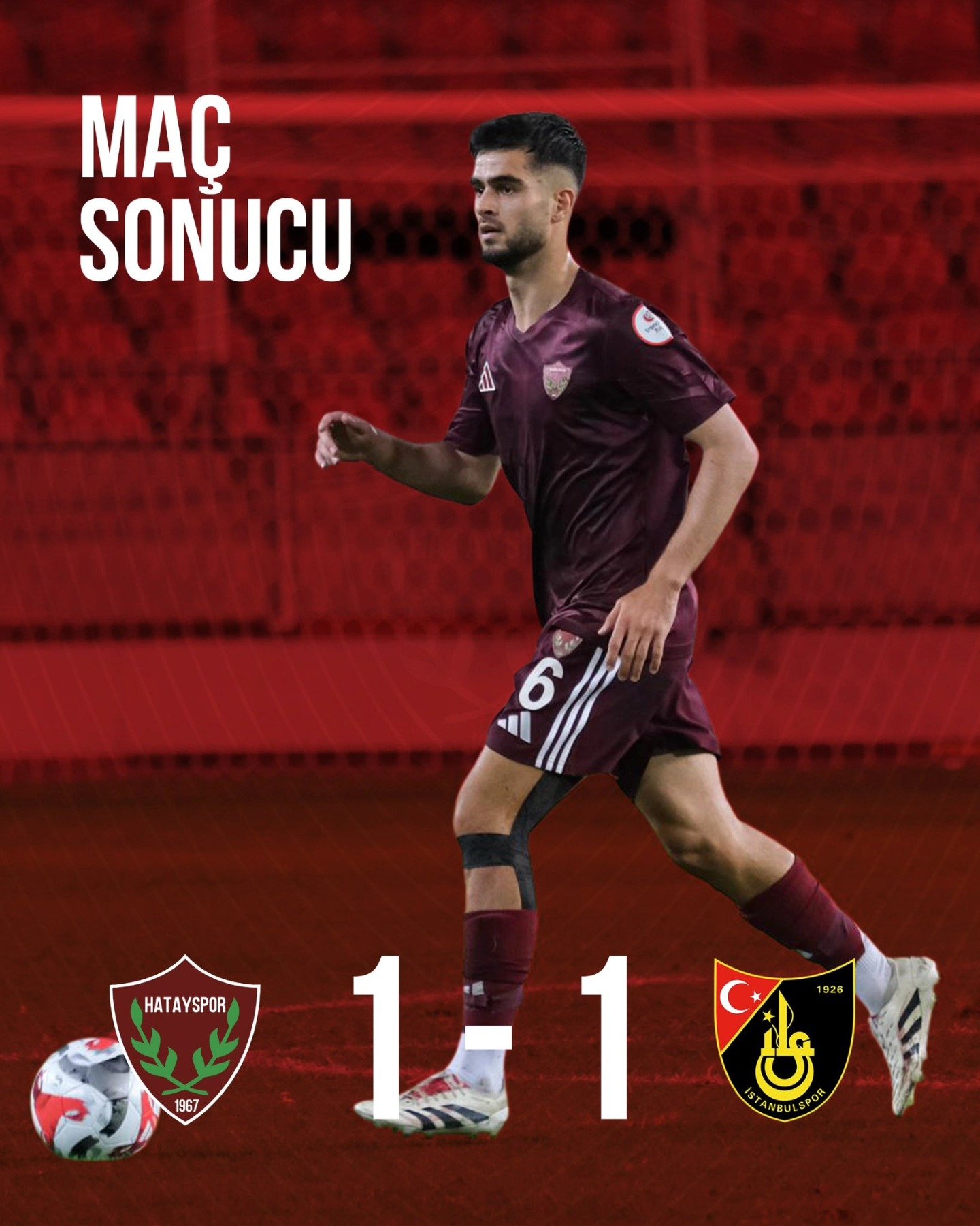 Hatayspor, Trendyol 1. Lig’in 4’üncü haftasında Mersin’de konuk ettiği İstanbulspor’la 1-1 berabere kaldı.