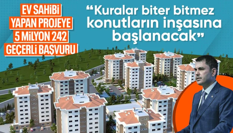 Murat Kurum: Kuraların ardından hızla konutlarımızın inşa sürecine başlayacağız