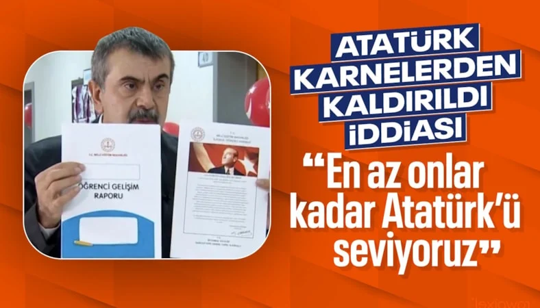 Yusuf Tekin'den 'Atatürk karnelerden kaldırıldı' iddialarına cevap