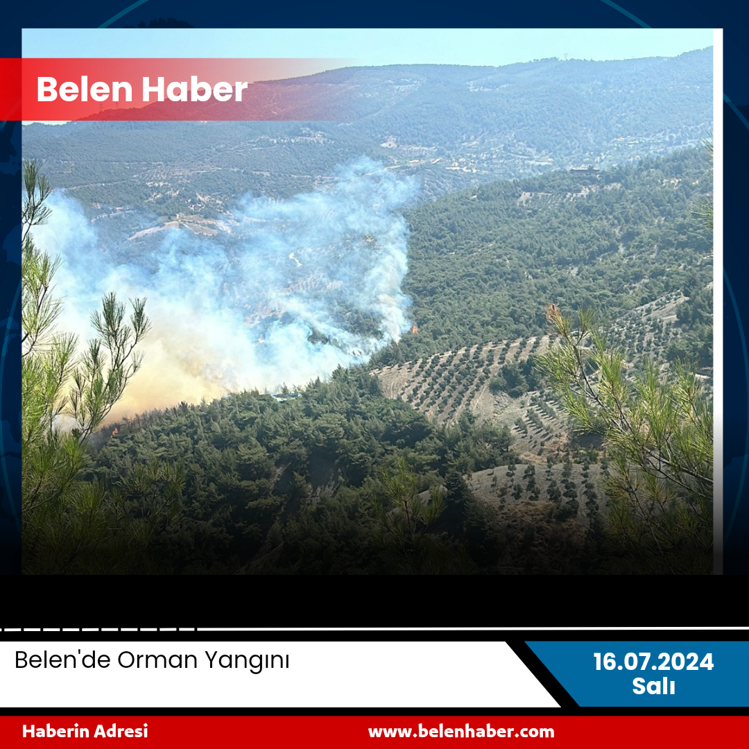 Belen'de Orman Yangını 